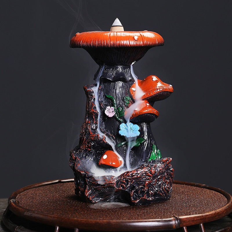 Incense waterfall