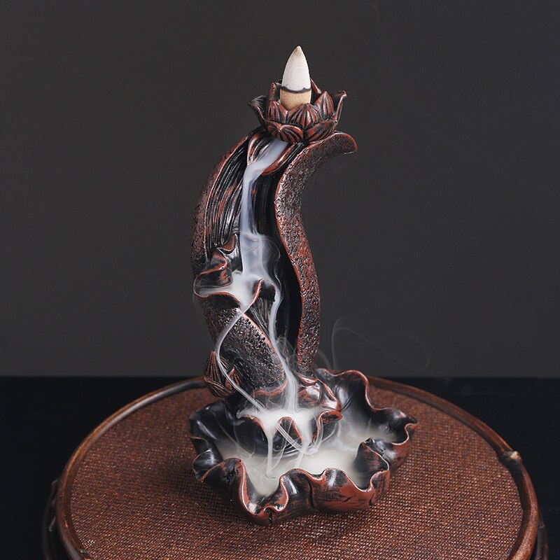 Lotus Backflow Incense Burner - GANESHA SHOP