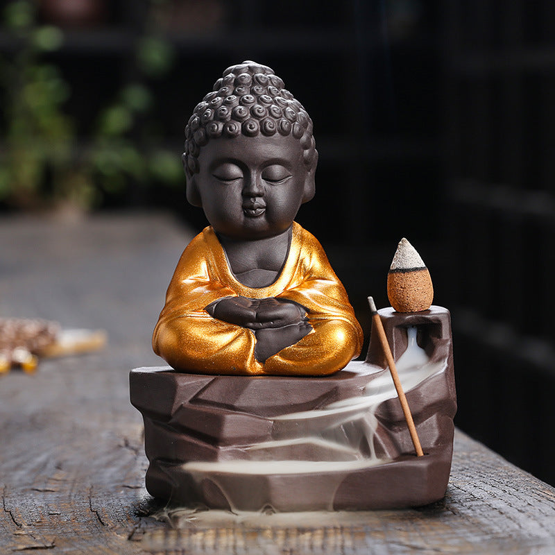 Buddha Backflow Incense Burner - GANESHA SHOP