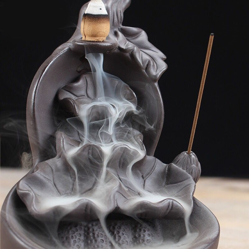 Lotus backflow incense burner - GANESHA SHOP