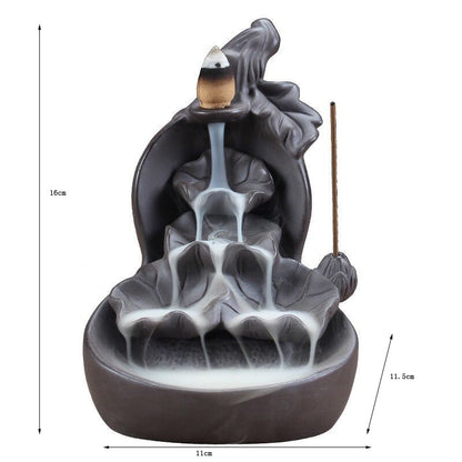 Lotus backflow incense burner - GANESHA SHOP