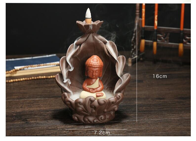 Buddha backflow Incense burner - GANESHA SHOP