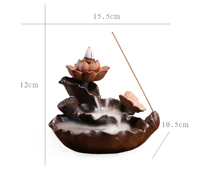 Lotus pond Incense burner - GANESHA SHOP