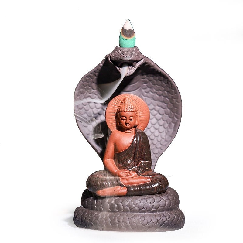 Buddha backflow incense burner - GANESHA SHOP