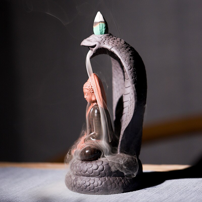 Buddha backflow incense burner - GANESHA SHOP