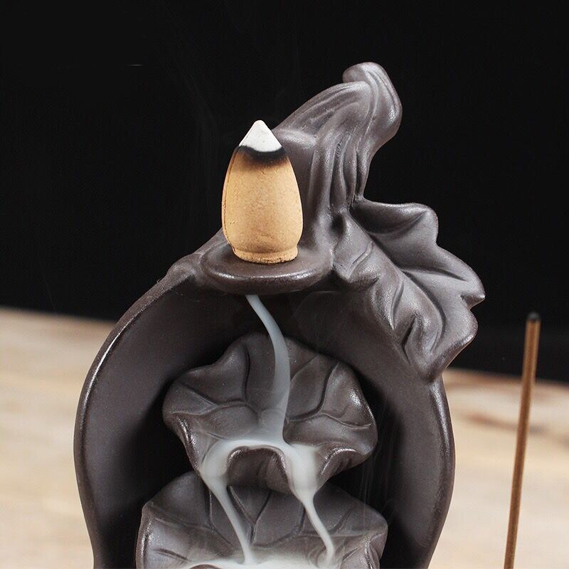 Lotus backflow incense burner - GANESHA SHOP